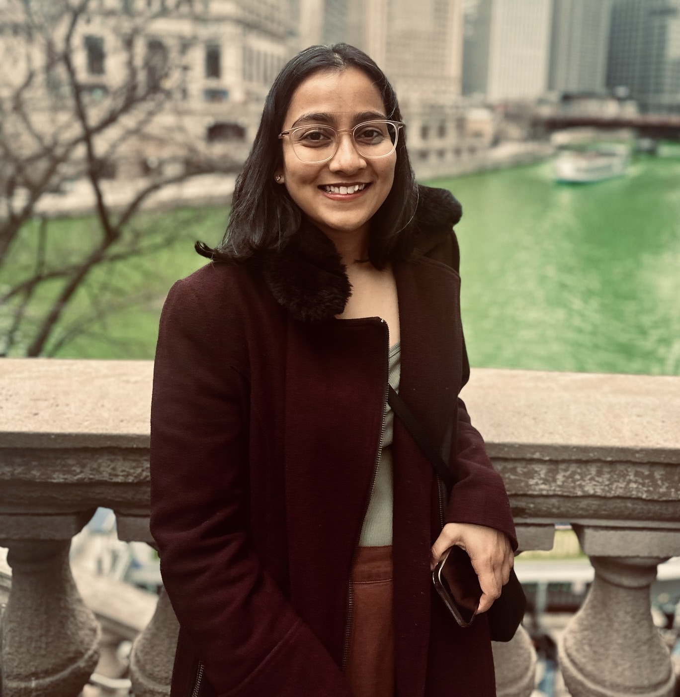 Ramya Yerramilli at the Chicago River