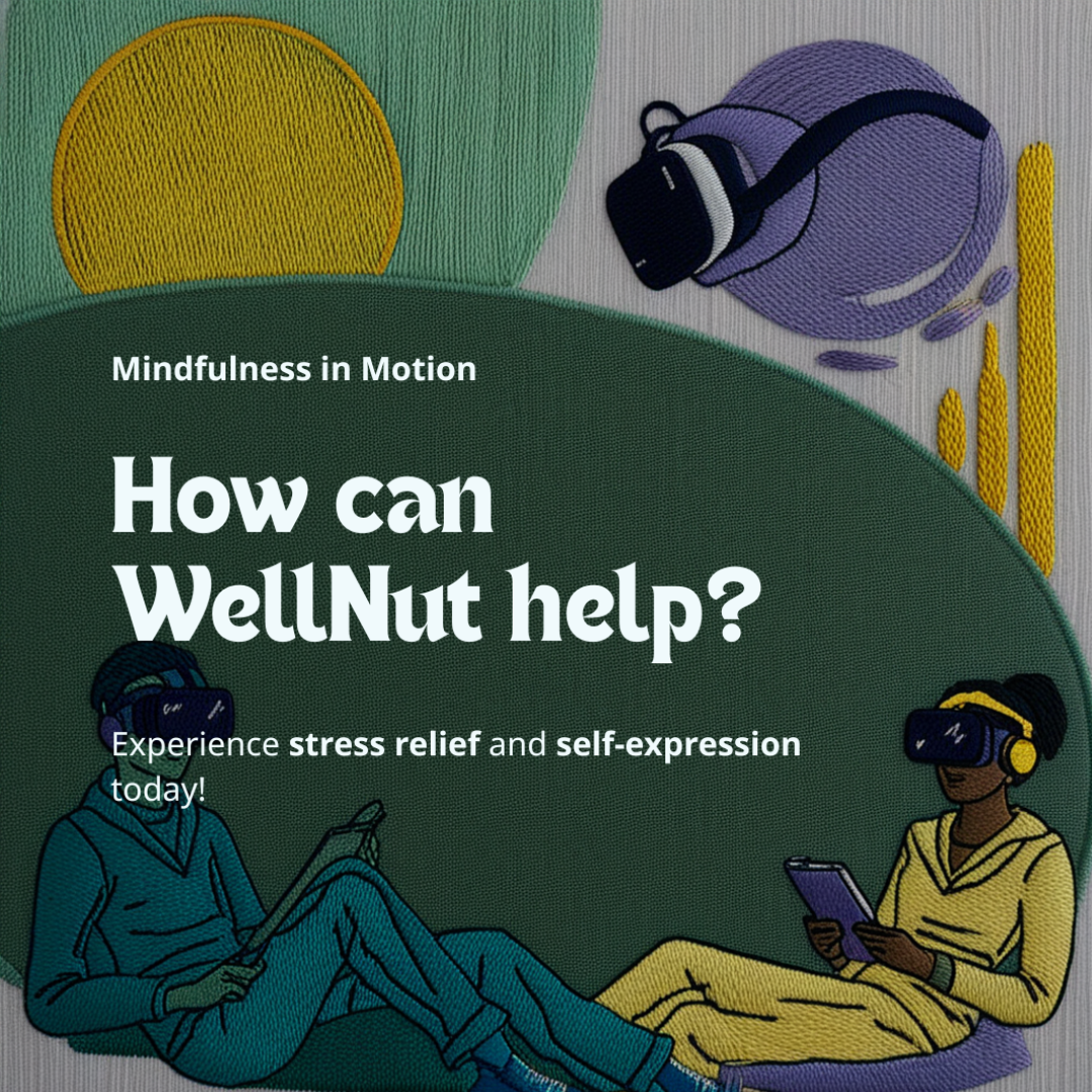 Mindfulness in Motion - Wellnut promotional graphic
